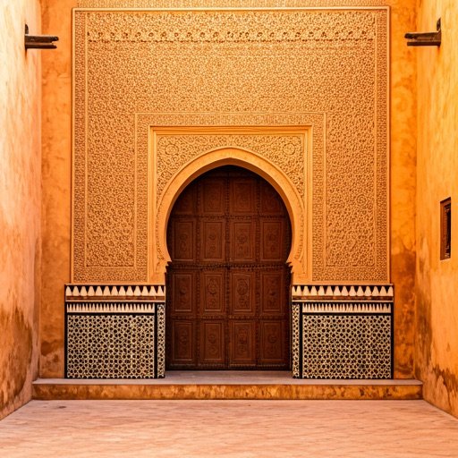 Ornate doorway in Marrakech