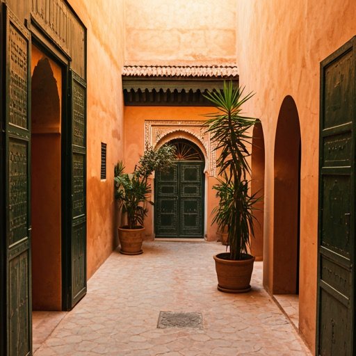 Warm colors of a Marrakech riad